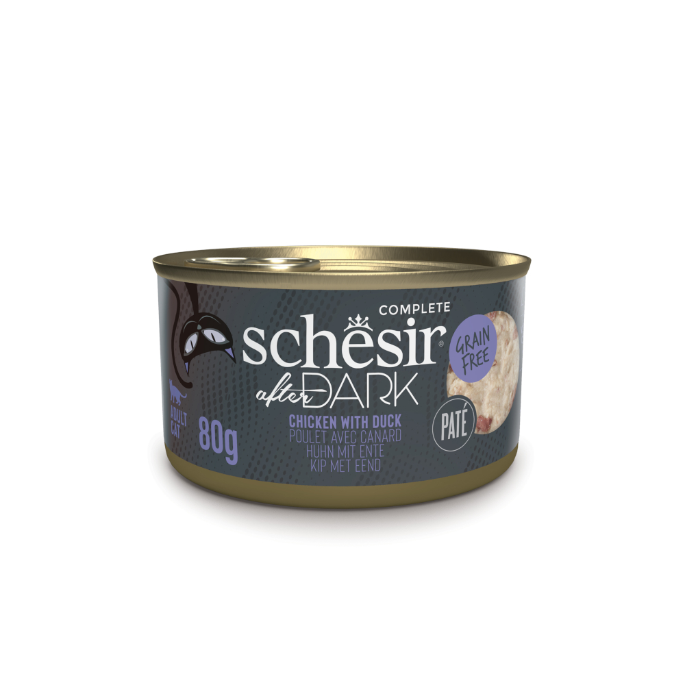 Schesir After Dark Complete Paté 12 x 80 g - Huhn & Ente von Schesir