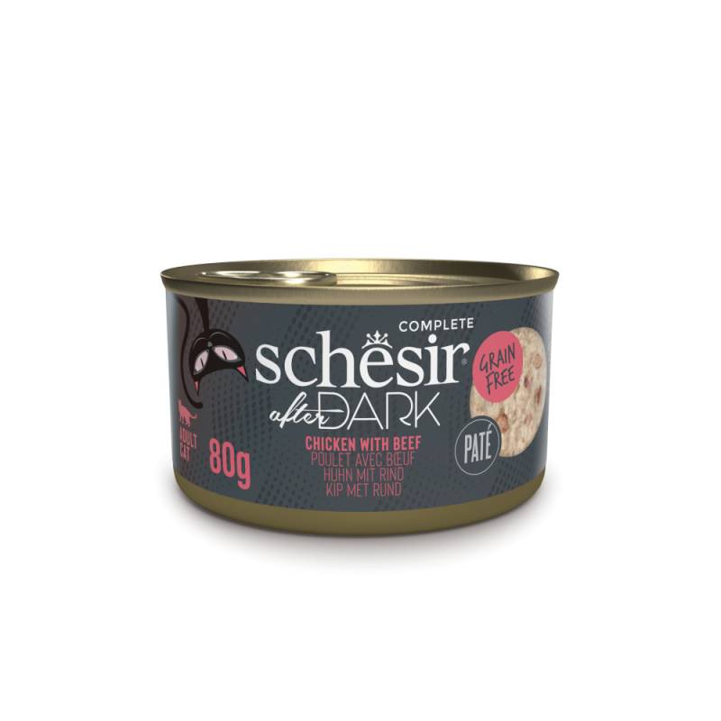 Schesir After Dark Complete Paté 12 x 80 g - Huhn & Rind von Schesir