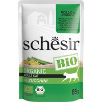 Schesir Bio Pouch 6 x 85 g - Bio-Huhn & Bio-Schwein von Schesir