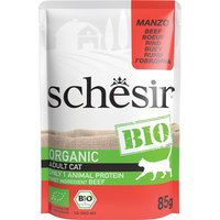 Schesir Bio Pouch 8 x 85 g - Bio-Rind von Schesir