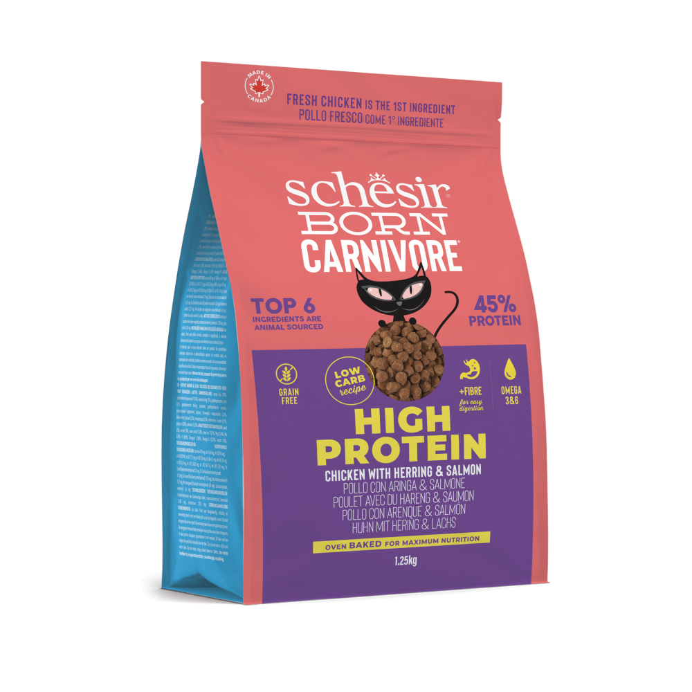 Schesir Born Carnivore High Protein Huhn mit Hering & Lachs - 1,25 kg von Schesir