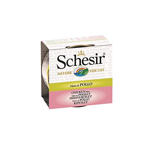 Schesir Cat Hühnerfilet in Brühe | 24x 70g Katzenfutter nass von Schesir