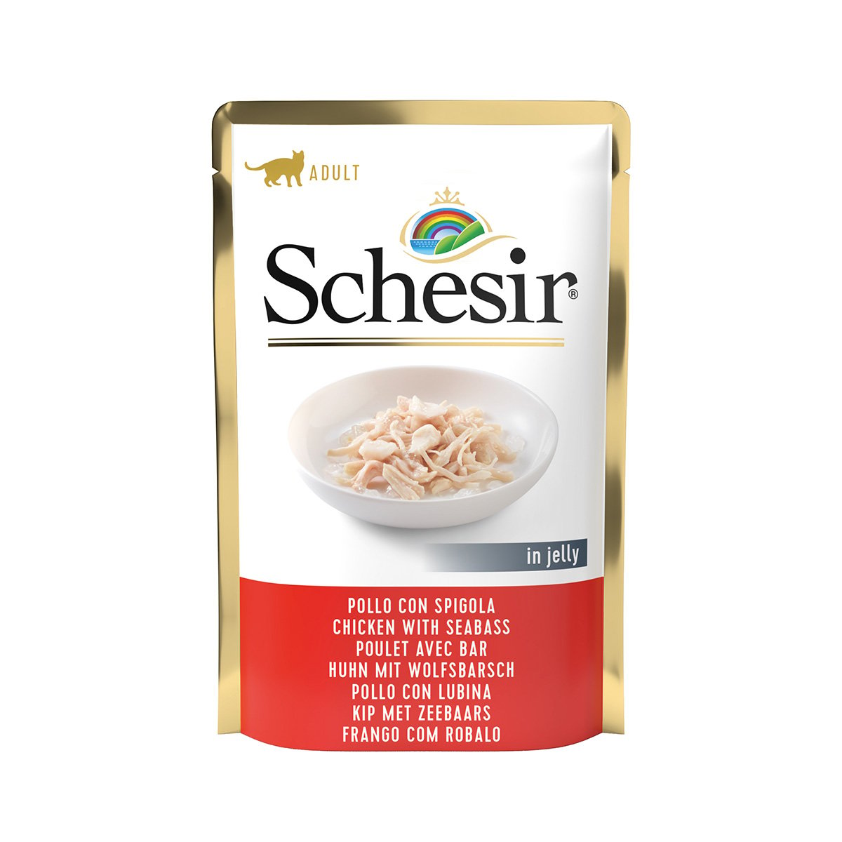 Schesir Cat Hühnerfilet mit Wolfsbarsch 20x85g von Schesir