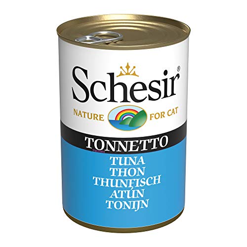 Schesir Cat Jelly Thunfisch, Katzenfutter nass in Gelee, 24 Dosen x 140 g von Schesir