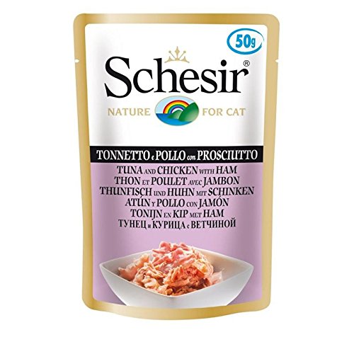 Schesir Cat Thunfisch/Huhn mit Schinken | 30x50g von Schesir