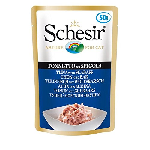 Schesir Cat Thunfisch m Wolfsbarsch | 30x50g Katzenf von Schesir