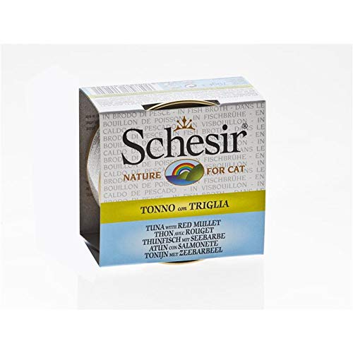 Schesir Cat Thunfisch & Seebarbe in Brühe | 24x 70g Katzenfutter von Schesir