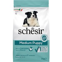 Schesir Dog Dry Medium Puppy mit Huhn - 2 x 3 kg von Schesir