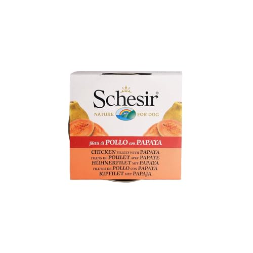 Schesir Dog Huhn m.Papaya150gD von Schesir