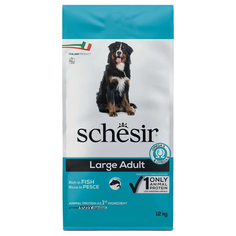 Schesir Dog Large Adult mit Fisch - 12 kg von Schesir