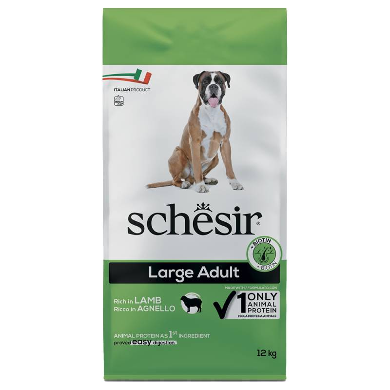 Schesir Dog Large Adult mit Lamm - 12 kg von Schesir