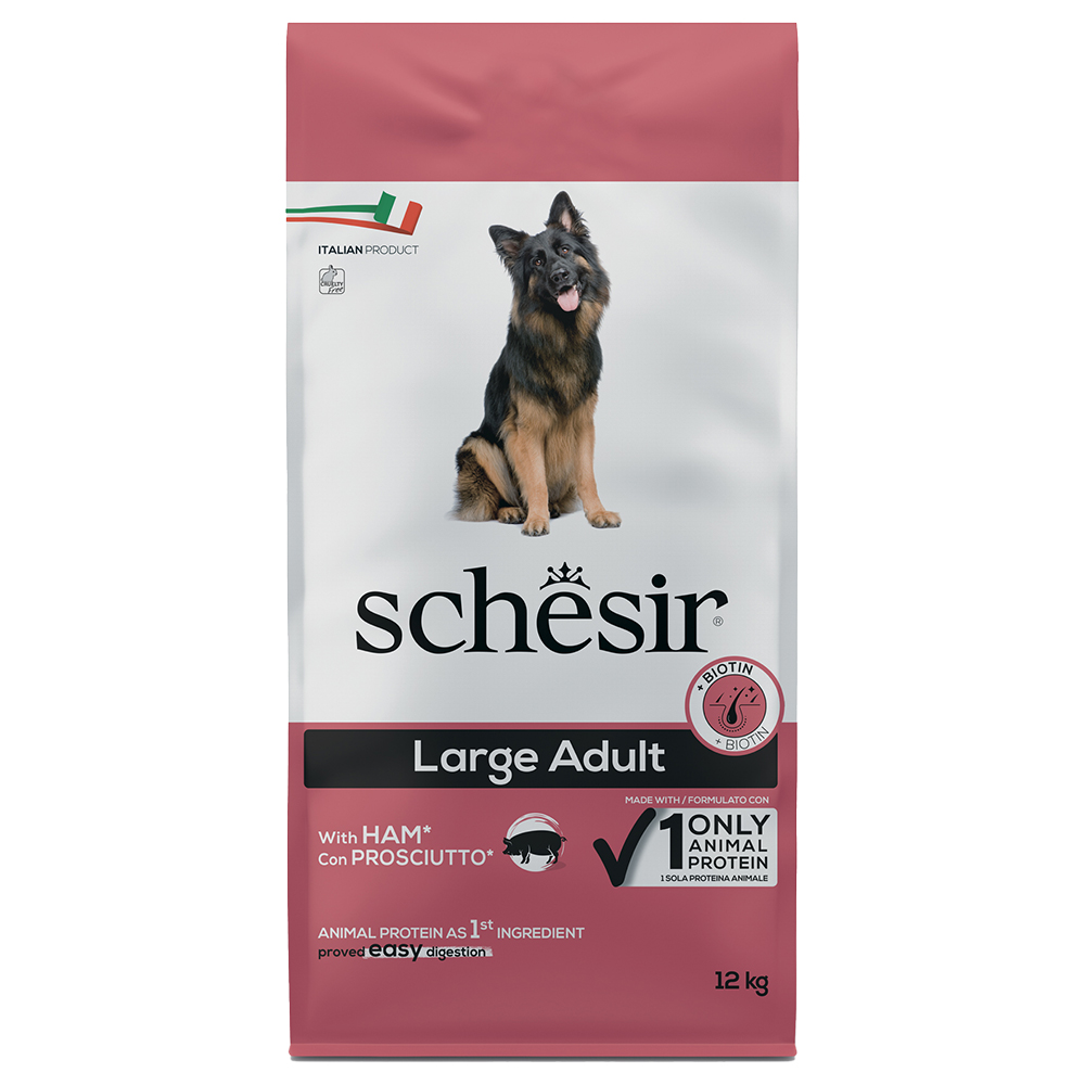 Schesir Dog Large Adult mit Schinken - 12 kg von Schesir