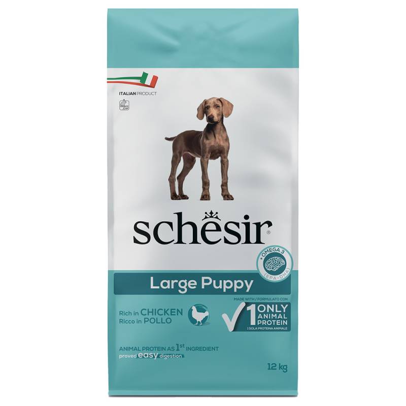 Schesir Dog Large Puppy mit Huhn - 12 kg von Schesir