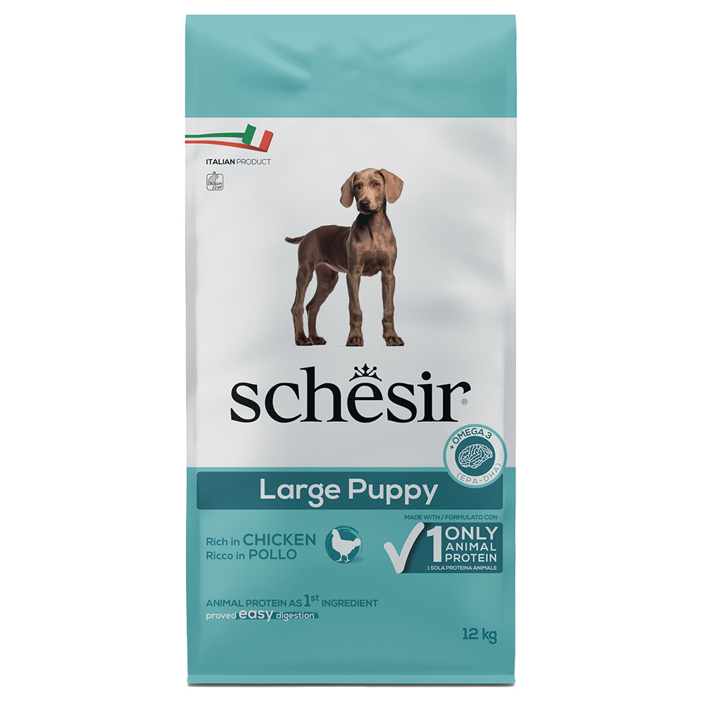 Schesir Dog Large Puppy mit Huhn - Sparpaket: 2 x 12 kg von Schesir