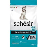 Schesir Dog Medium Adult mit Fisch - 2 x 3 kg von Schesir