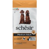 Schesir Dog Medium Adult mit Huhn - 12 kg von Schesir