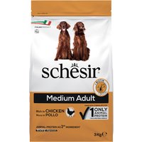 Schesir Dog Medium Adult mit Huhn - 2 x 3 kg von Schesir