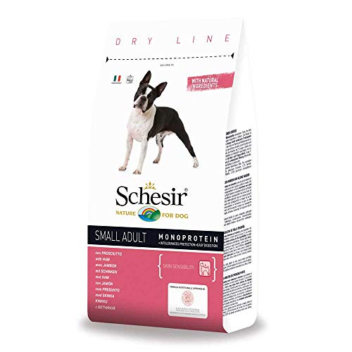 Schesir Dog Small Maintenance Schinken, Hundefutter trocken für kleine Hunde, Beutel, 800 g von Schesir