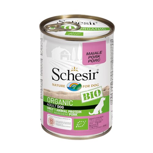 Schesir Hond Bio Adult - Schwein - 6 x 400 g Dosen von Schesir