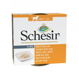 Schesir Hühnerfilet mit Aloe Hundefutter 1 Palette (10 x 150 g) von Schesir