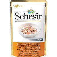 Schesir Jelly Pouch 6 x 85 g - Thunfisch mit Huhn und Garnele von Schesir