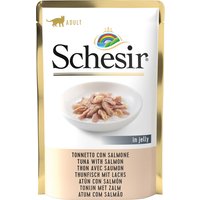 Schesir Jelly Pouch 6 x 85 g - Thunfisch mit Lachs von Schesir