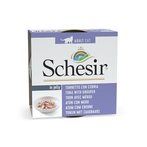 Schesir Katze aus Gelee, 85 g, Thunfisch und Zackenbarsch von Schesir