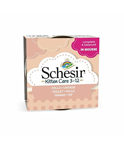 Schesir Kitten Can Mousse 3-12 Huhn Nassfutter 85g Standard von Schesir