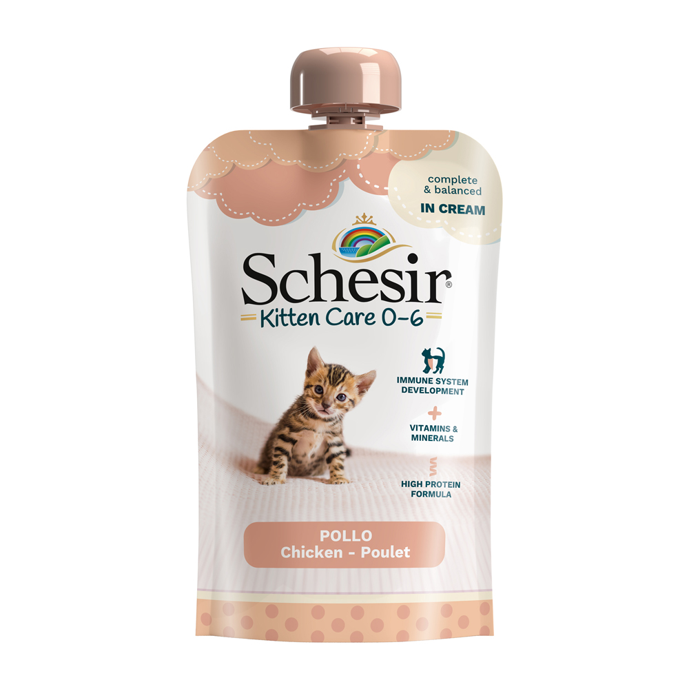 Schesir Kitten in Cream 10 x 150 g - Huhn von Schesir