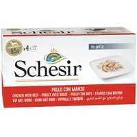 Schesir Multipack Adult 4x85g Huhn mit Rind von Schesir