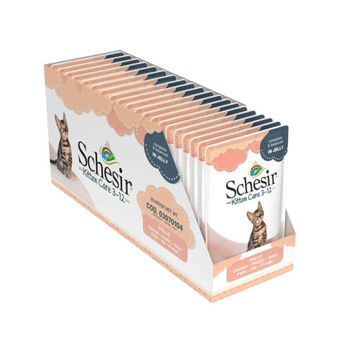 Schesir Nassfutter Kitten - Huhn - 20 x 85 g von Schesir