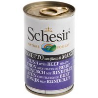 Schesir Natural 24x140g Thunfisch mit Rinderfilet von Schesir