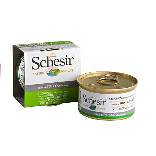 Schesir Natural Hühnerfilet | 24x 85g Katzenfutter nass von Schesir