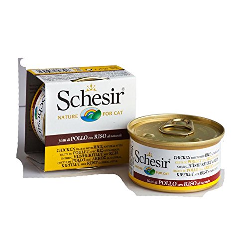 Schesir Natural Huhn & Reis | 24x 85g Katzennassfutter von Schesir