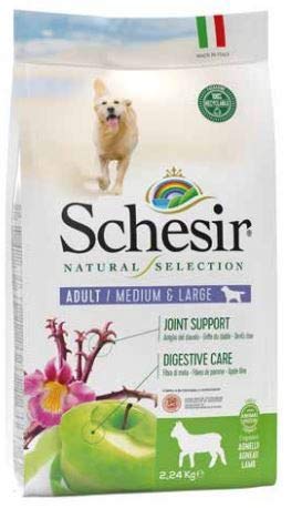 Schesir Natural Selection Adult Medium Large Lamm 2 kg Trockenfutter für Hunde Grain Free von Schesir