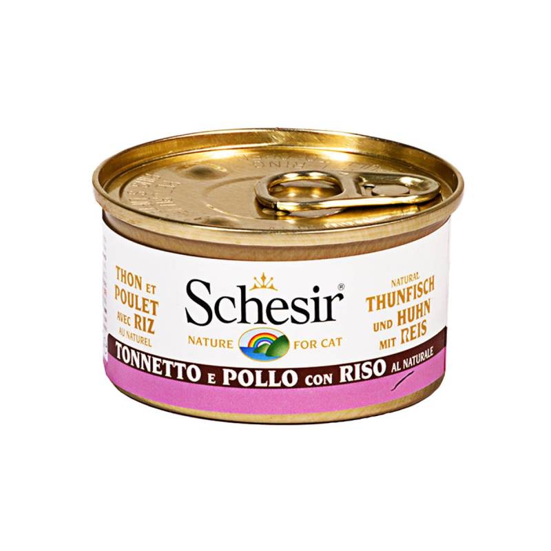 Schesir Natural Thunfisch mit Huhn & Reis 24x85g von Schesir