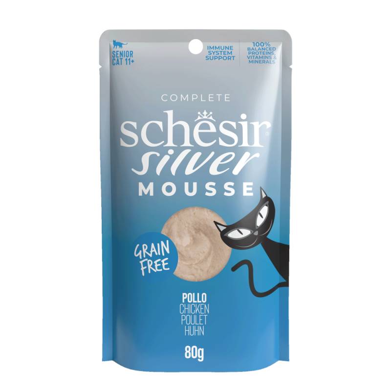 Schesir Silver Mousse 12 x 80 g - Huhn von Schesir