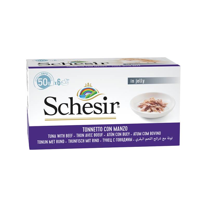 Schesir Small 6 x 50 g - Thunfisch mit Rinderfilet in Gelee von Schesir