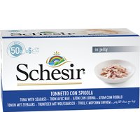 Schesir Small 6 x 50 g - Thunfisch mit Wolfsbarsch in Gelee von Schesir