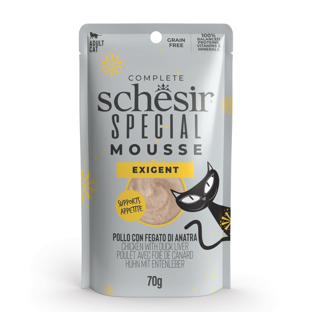 Schesir Special Exigent 12 x 70 g - Huhn mit Entenleber von Schesir