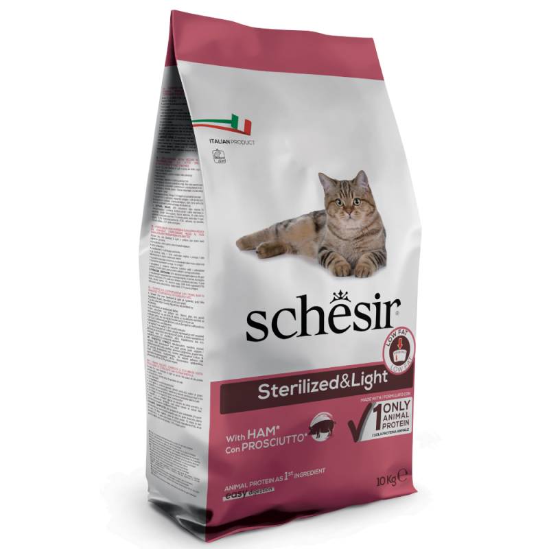 Schesir Sterilized & Light mit Schinken - 10 kg von Schesir