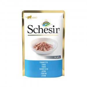 Schesir Thunfisch (Gelee) Nassfutter Katze (Beutel 85 g) 1 Karton (20 x 85 g) von Schesir