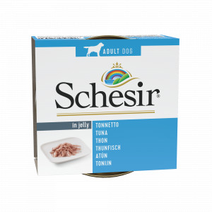 Schesir Thunfisch Nassfutter für Hunde 1 Palette (10 x 150 g) von Schesir