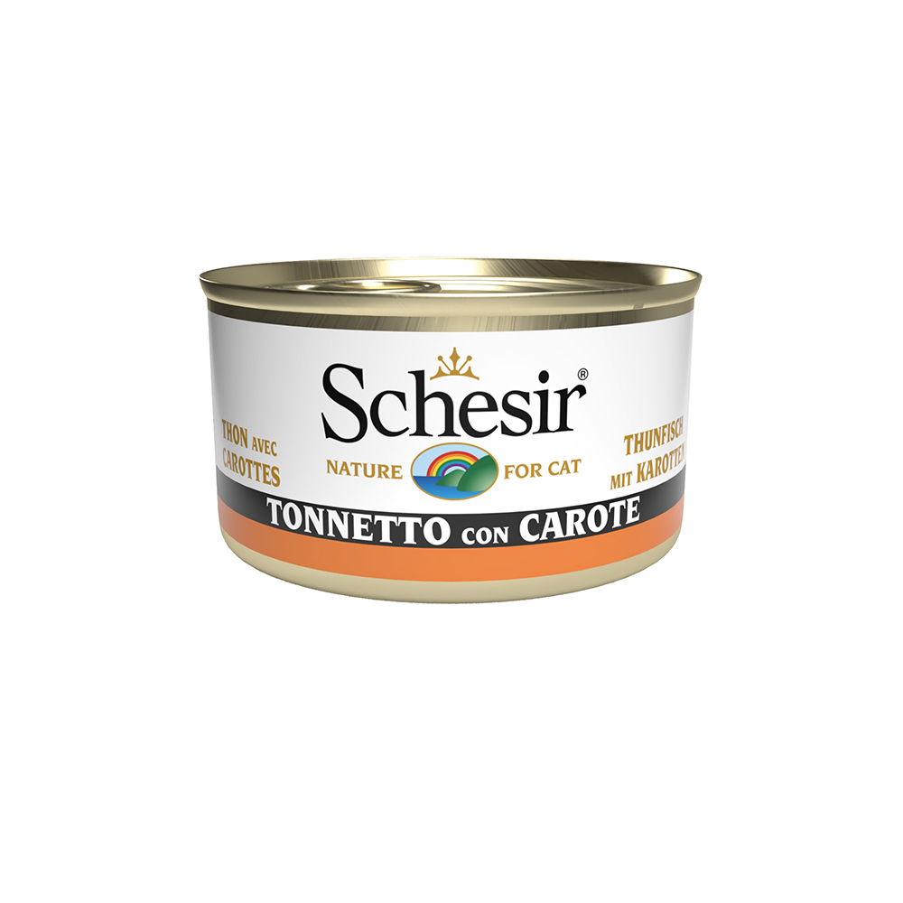 Schesir Thunfisch in Gelee 6 x 85 g - Thunfisch mit Karotten von Schesir