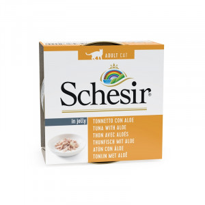 Schesir Thunfisch mit Aloe für Katzen 2 Paletten (28 x 85 g) von Schesir