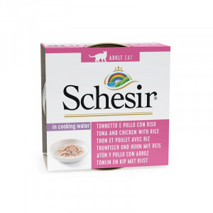 Schesir Natural Style Thunfisch und Huhn mit Reis Katzen-Nassfutter 2 Paletten (28 x 85 g) von Schesir