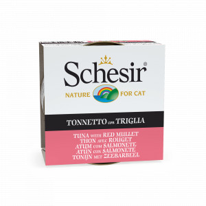 Schesir Thunfisch mit Meerbarbe (Gelee) Nassfutter Katze (Dosen 85 g) 1 Palette (14 x 85 g) von Schesir