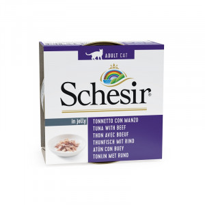 Schesir Thunfisch mit Rind Katzen-Nassfutter 2 Paletten (28 x 85 g) von Schesir