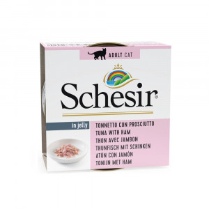 Schesir Thunfisch mit Schinken für Katzen 2 Paletten (28 x 85 g) von Schesir