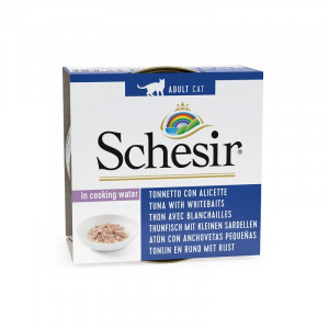 Schesir Thunfisch und kleinen Sardellen mit Reis natural style für Katzen 2 Paletten (28 x 85 g) von Schesir